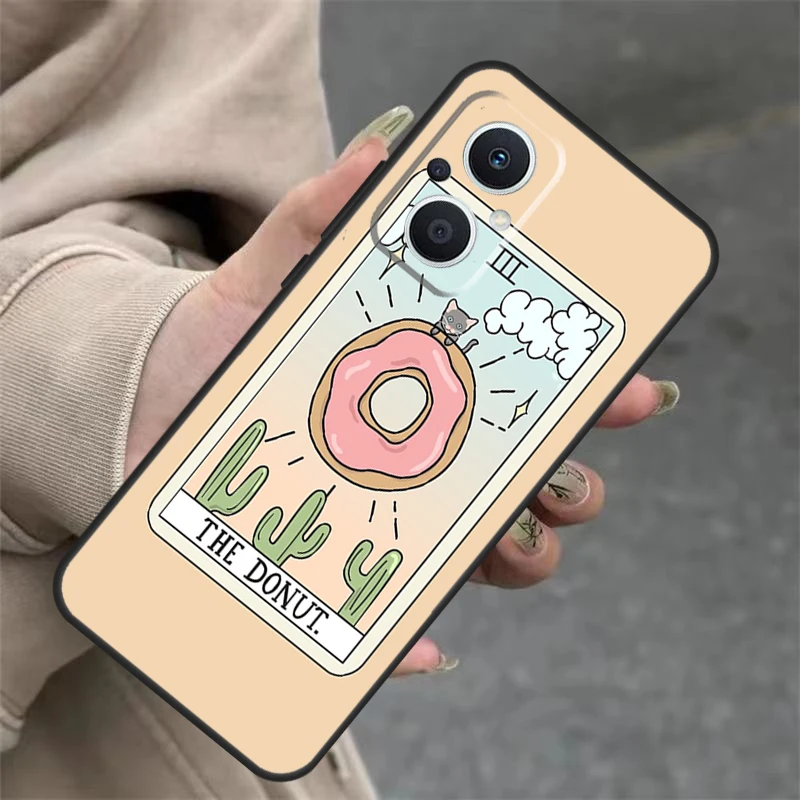 CAKE COFFEE The Boba Tarot Card Case For OPPO Reno 7 8 Lite 6 5 4 11F 10 Pro 8T 5Z 4Z OPPO Find X6 Pro X2 Neo X3 X5 Lite image 5