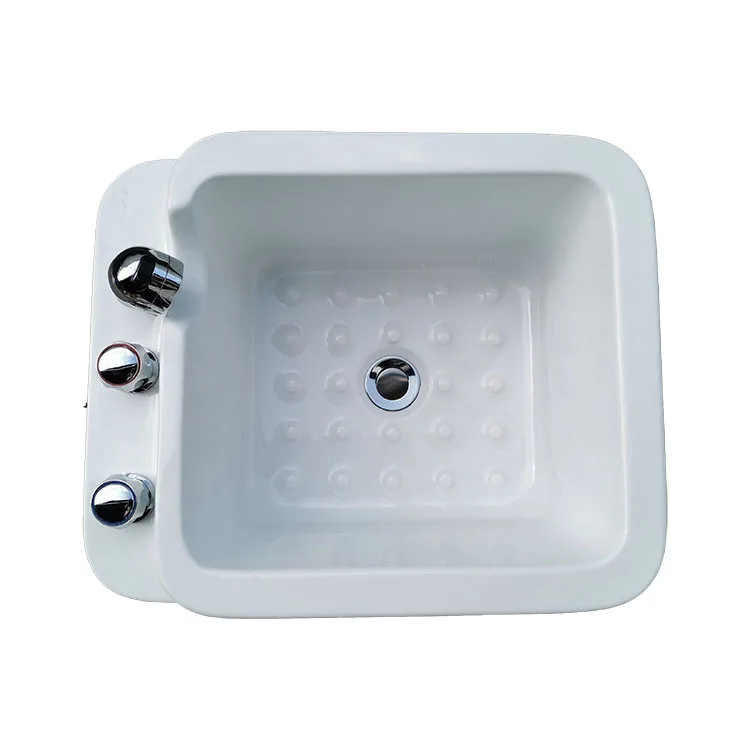 

Square independent manicure and foot pedicure basin
