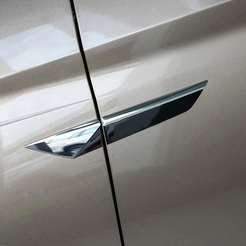 25CM Plastic Chrome Auto Badge Kamiq Car Fender Door Waist Line Emblem