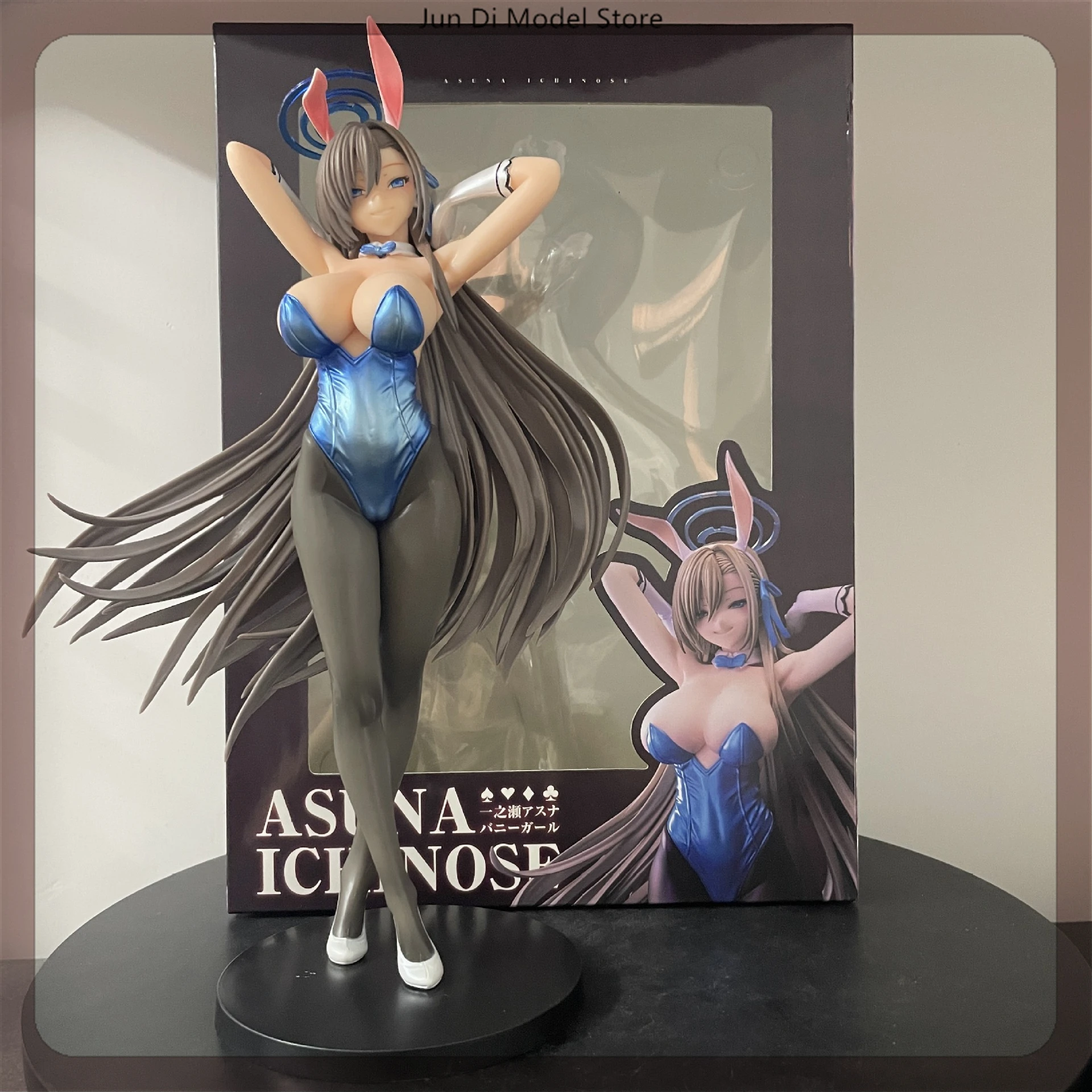 29cm Blue Archive Ichinose Asuna Standing Game Bunny Girl Figures Models Statue Model Boys Collectible Ornament Doll Toys Gifts