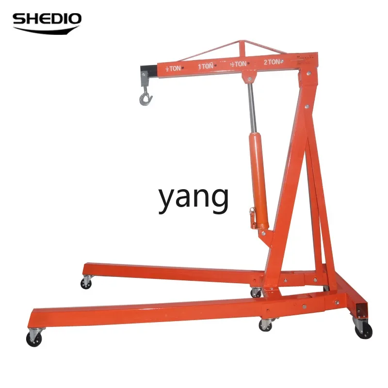 

lmm engine hanger, jack crane, manual hydraulic folding crane