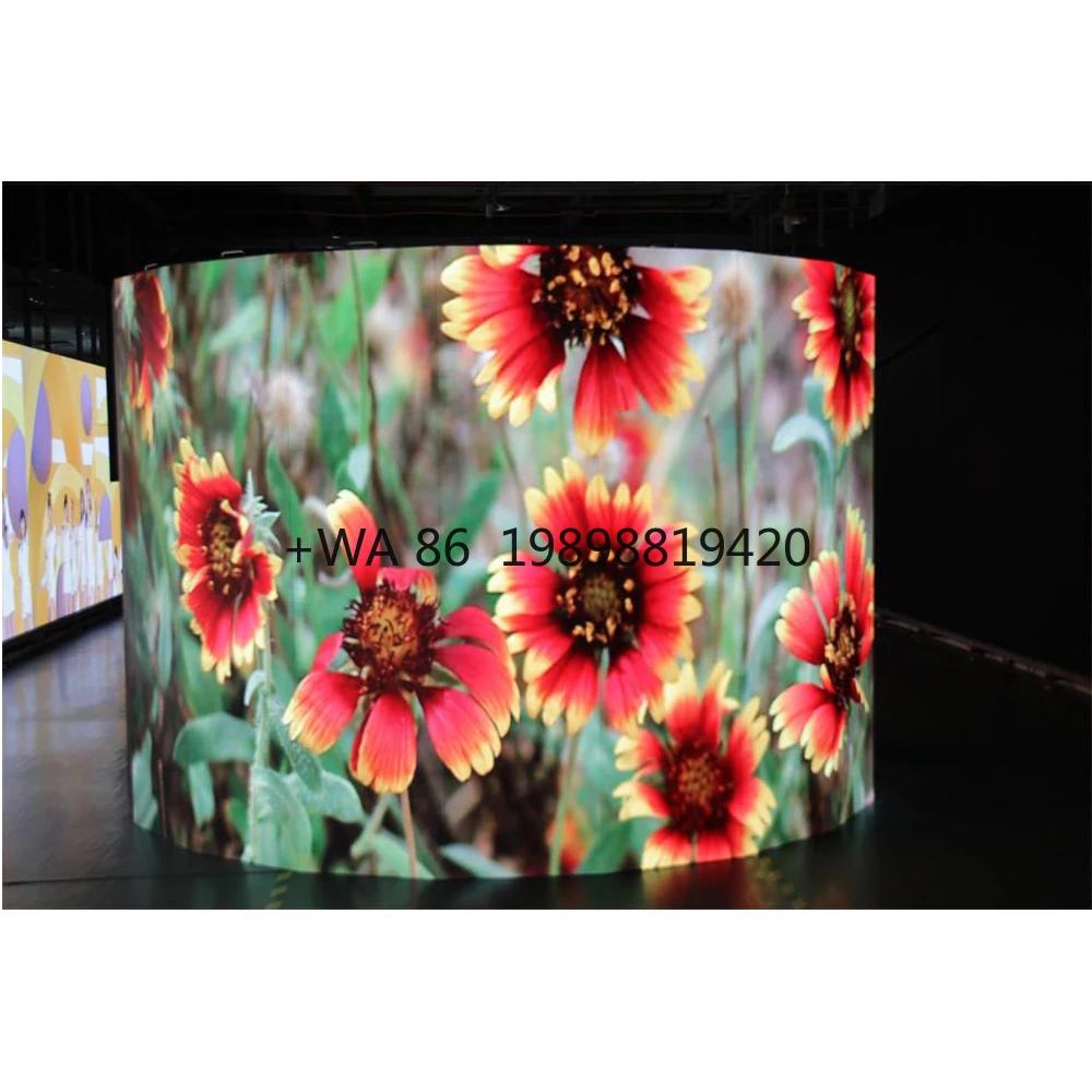 

Hot Sale P2.5 Soft Vertical Flexible Led Display Screen for Indoor Advertising Flexible Led Screen customize