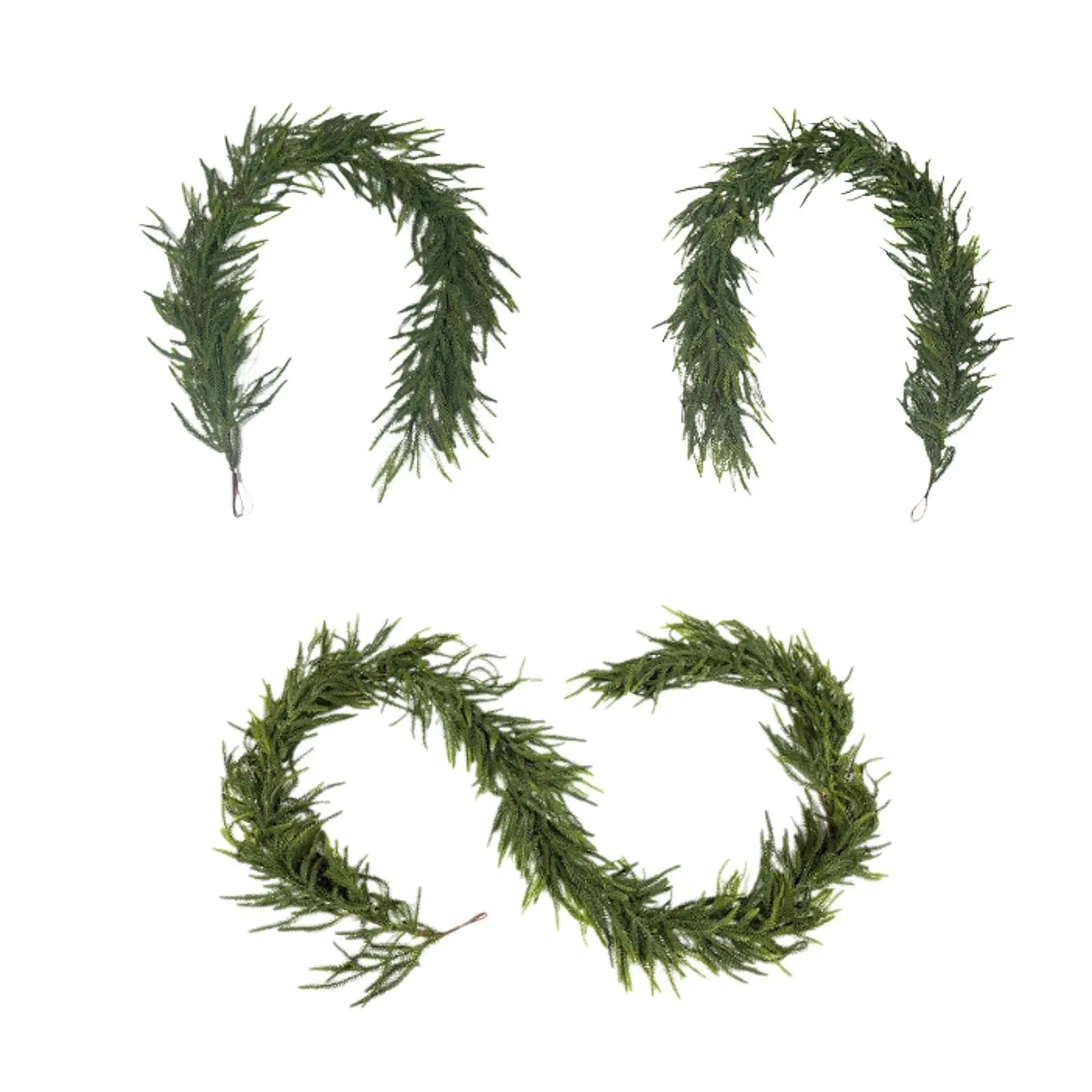 Norfolk Pine Christmas Garland Rustic Decorative for Railing Festival Wall