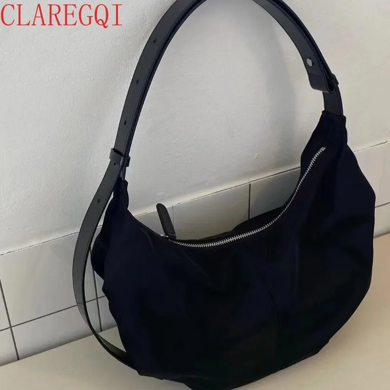CLAREGQI  Fall Bags For Women Small Crowd Cowhide Shoulder Bags For Women All Match Black Handbag Large Capacity Leather Bag