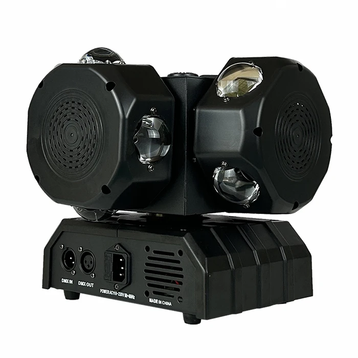 Neuankömmling rotierender Strahl Laser Moving Head Light RGBW 4 in1 LED mit Strobe Effects Bühnen beleuchtung für DJ Disco Club Musik party – Detail 4