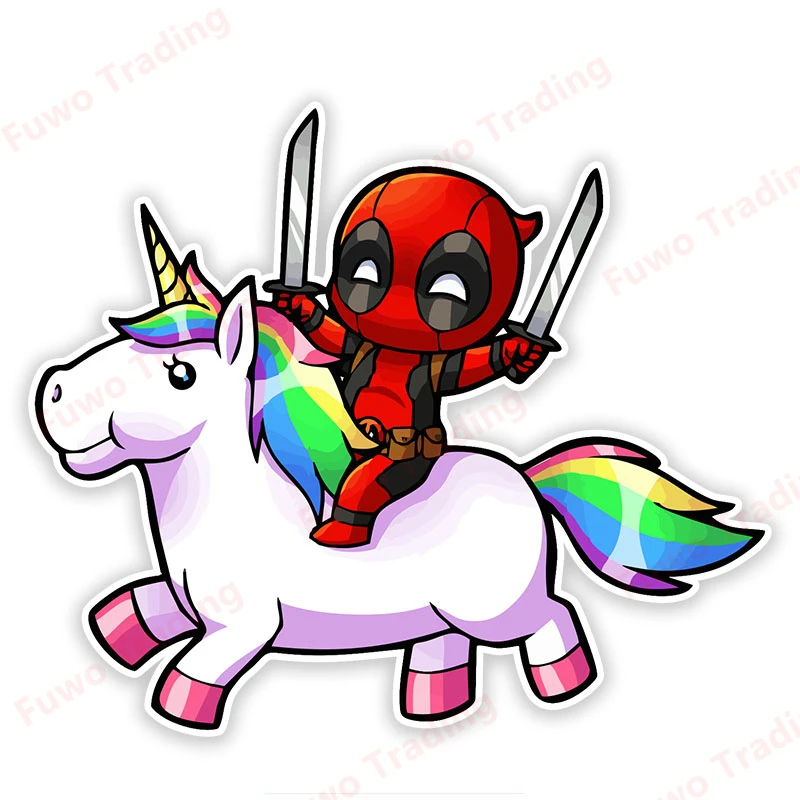 Funny Car Stickers for Dead Pool Cartoon Graphics Waterproof Vinyl Decals for Motorcycle Window Camper Bumper Truck Laptop PVC - view 2