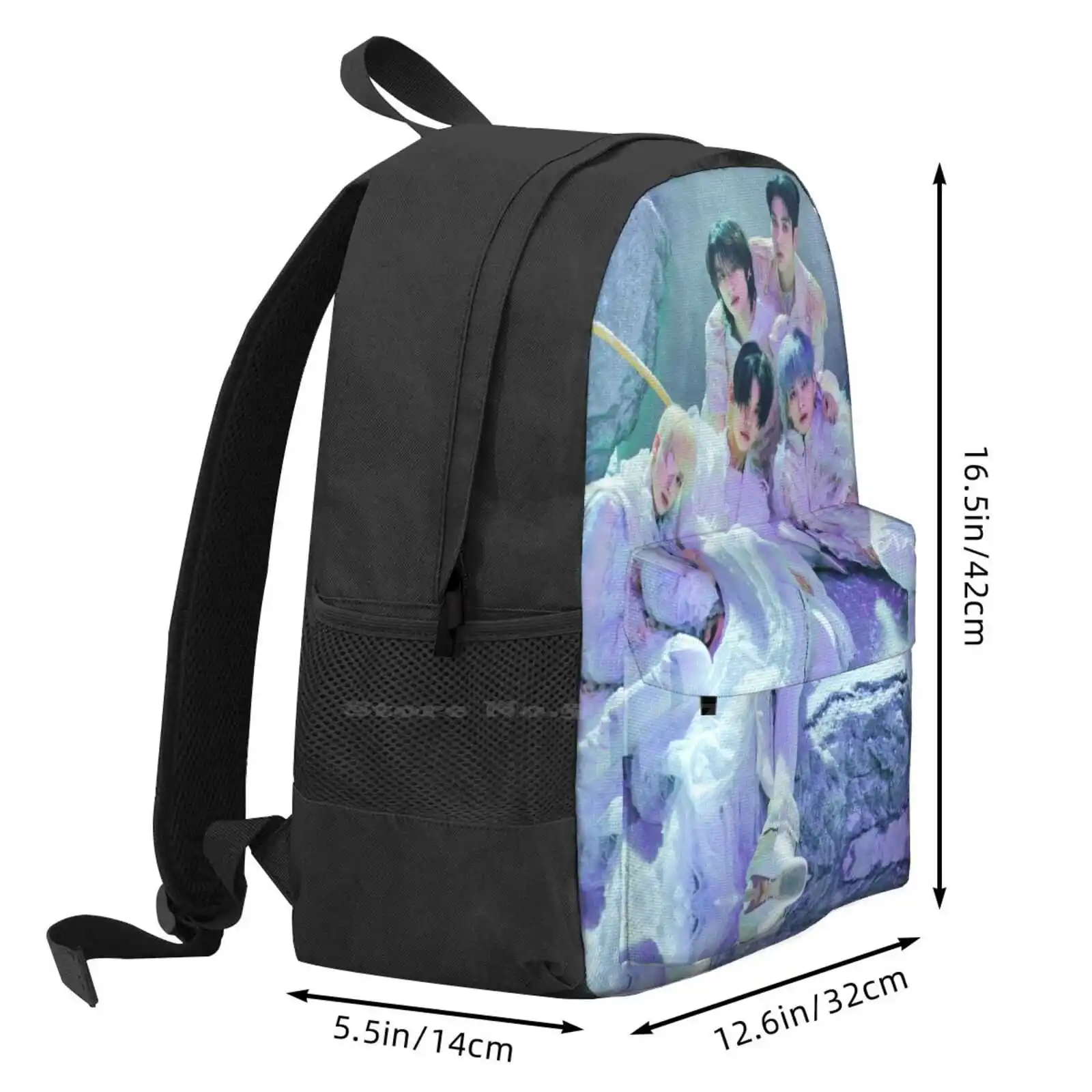 Txt The Chaos Chapter : Freeze World Version Concept Photo 3d Print Design Backpack Student Bag Txt Chapter Chaos Freeze World