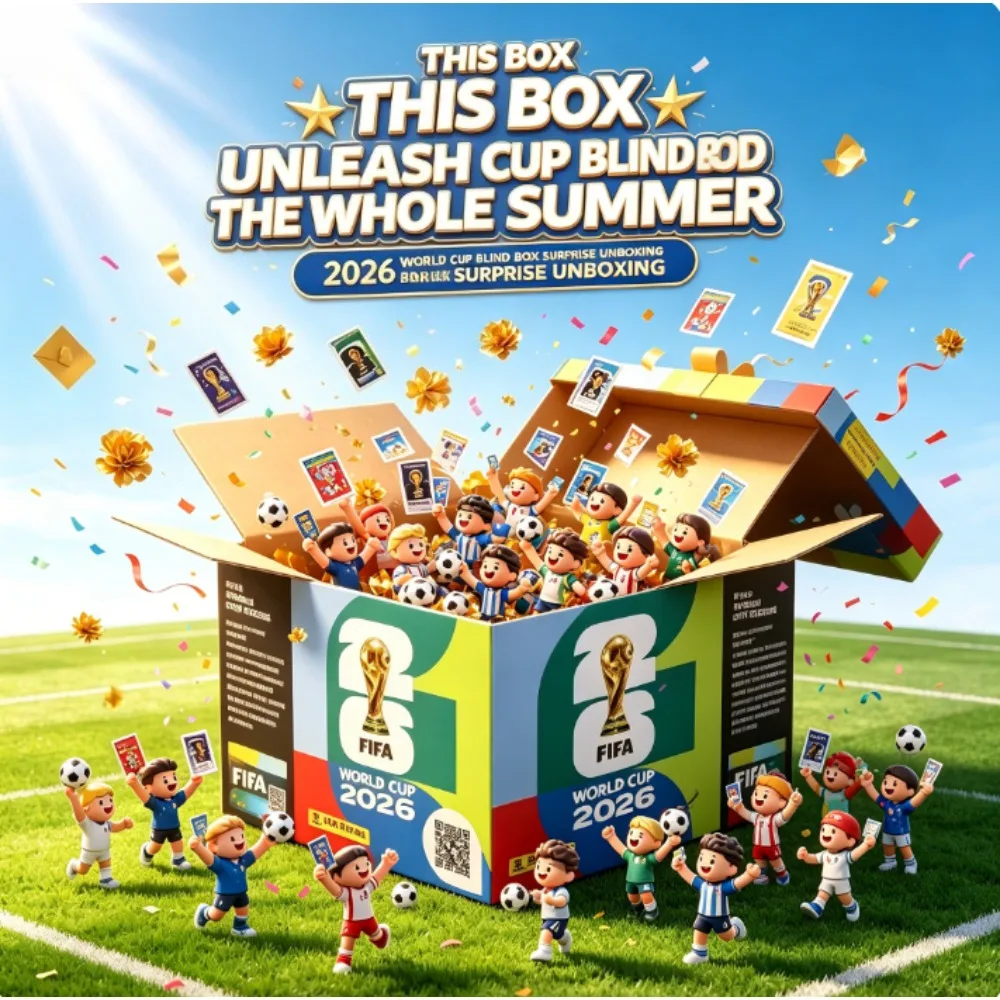 Boîte Mystère Coupe du Monde FIFA 2026 – Cartes à Collectionner de Stars du Football – Cadeau Souvenir pour Fans de Football