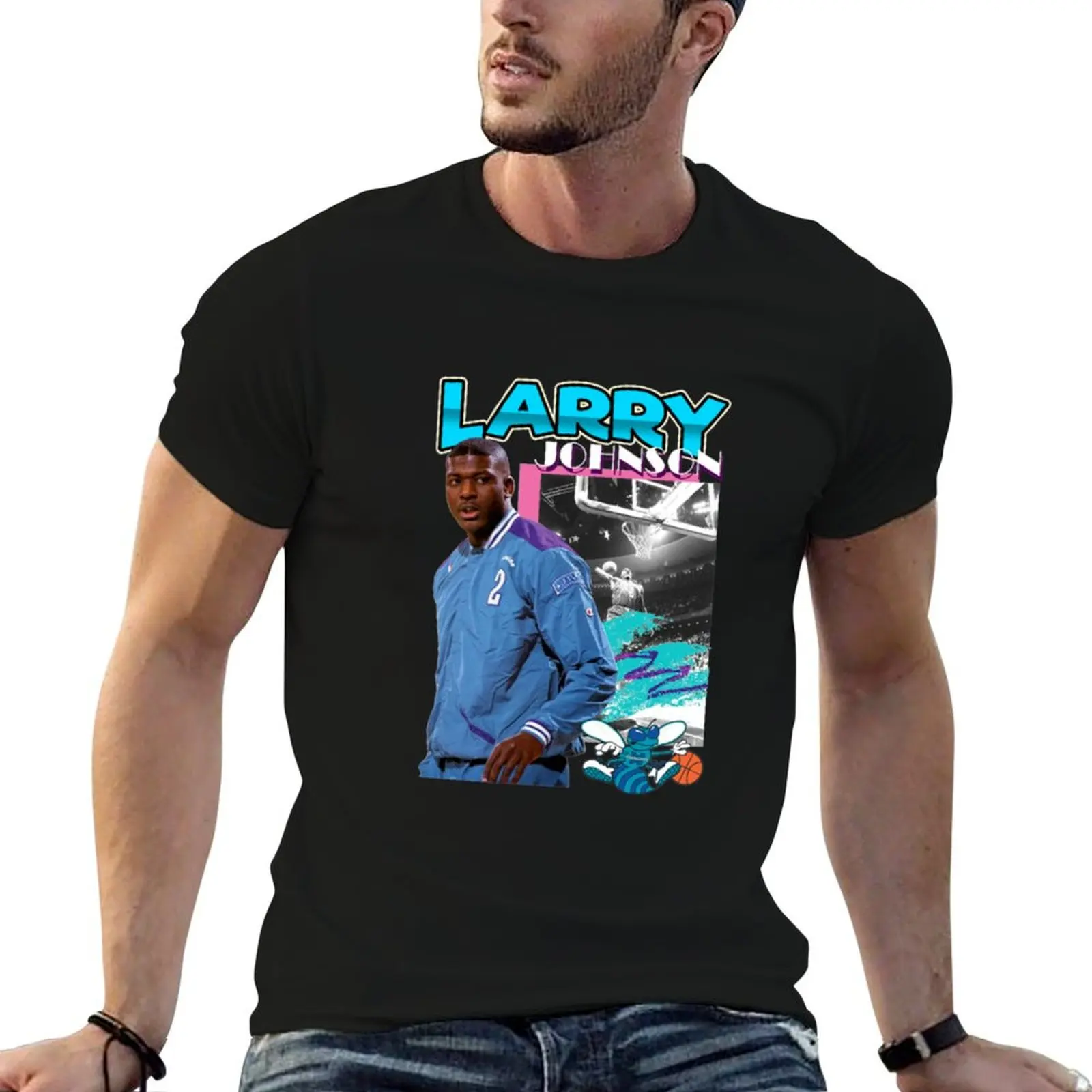 

Larry Johnson T-Shirt cotton t shirt man t shirts for man pack cotton T-Shirt