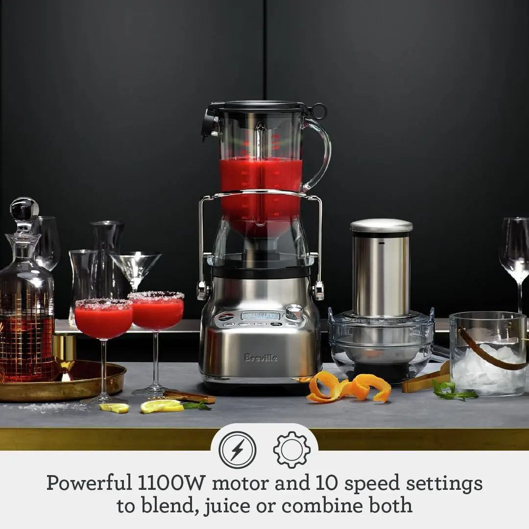 3X Bluicer Pro Blender and Juicer BJB815BSS, Brushed Stainless Steel