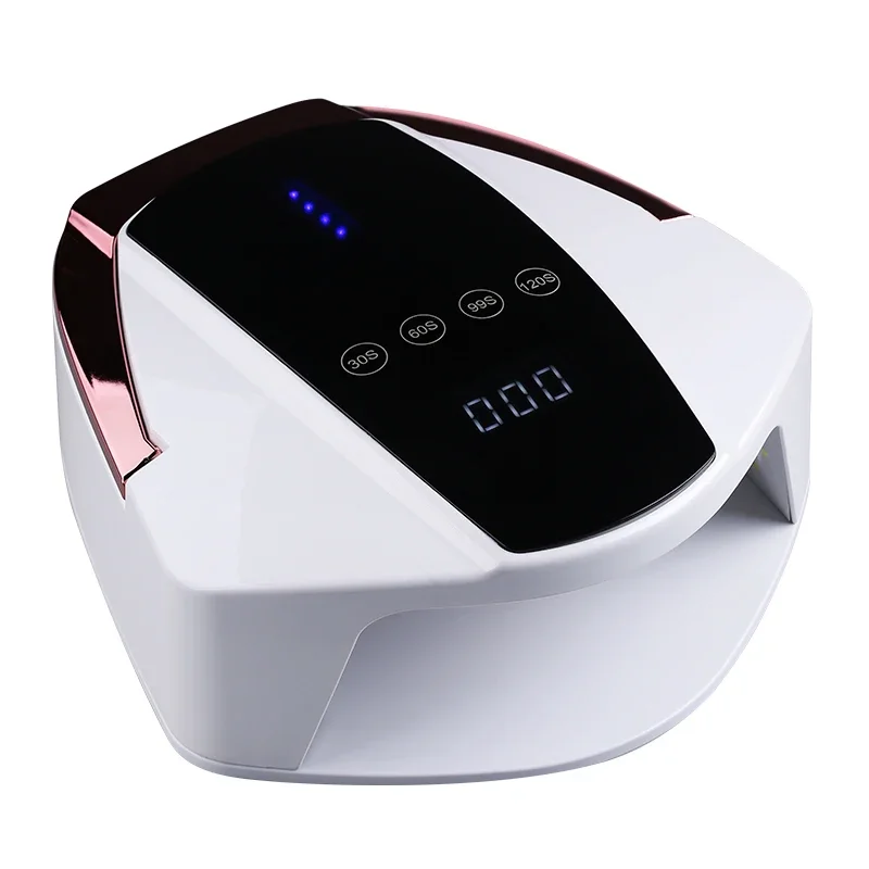 Herramienta de manicura profesional de 96W, máquina para hacer uñas, lámpara de uñas recargable de gel LED UV de 96W con 4 temporizadores