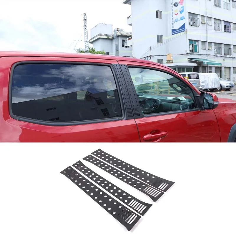 

Aluminum alloy Car Window B-pillar Center Pillar Trim Sticker For Toyota Tacoma 2016-2022 Car Accessories