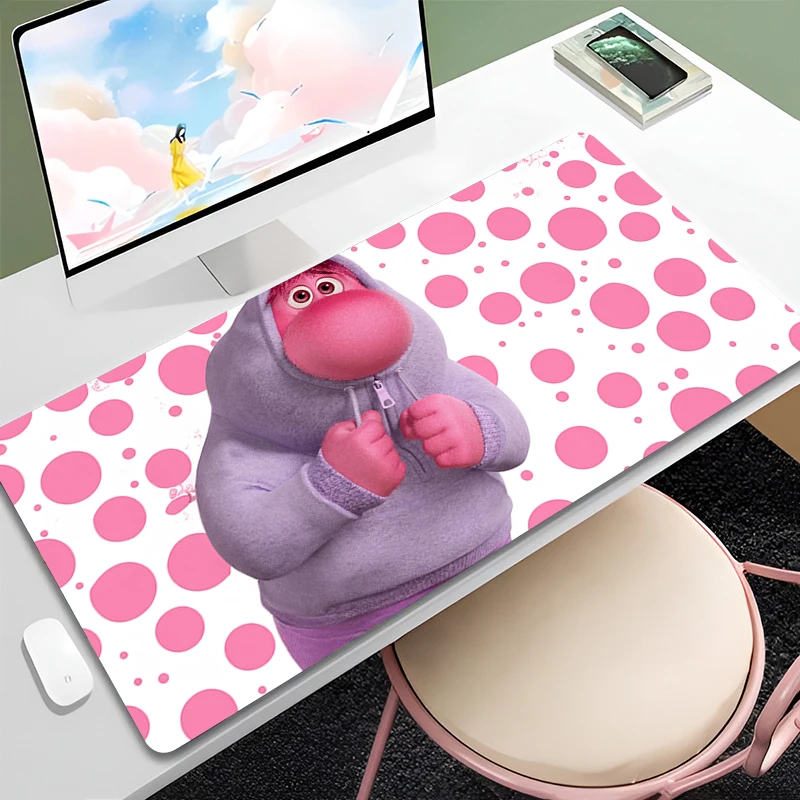 

Cartoon Anime Pink Table Mat Miniso Disney Insidess O-OutS Large Mousepad Gaming Accessories Keyboard Deskmat PC Carpet for Girl