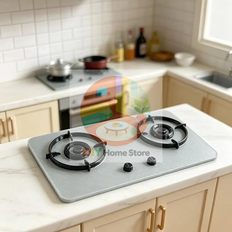 Miniature Gas Stove Model Safe Smooth Edge 1:12 Scale for Dollhouse Kitchen Kids Pretend Play Sand Table
