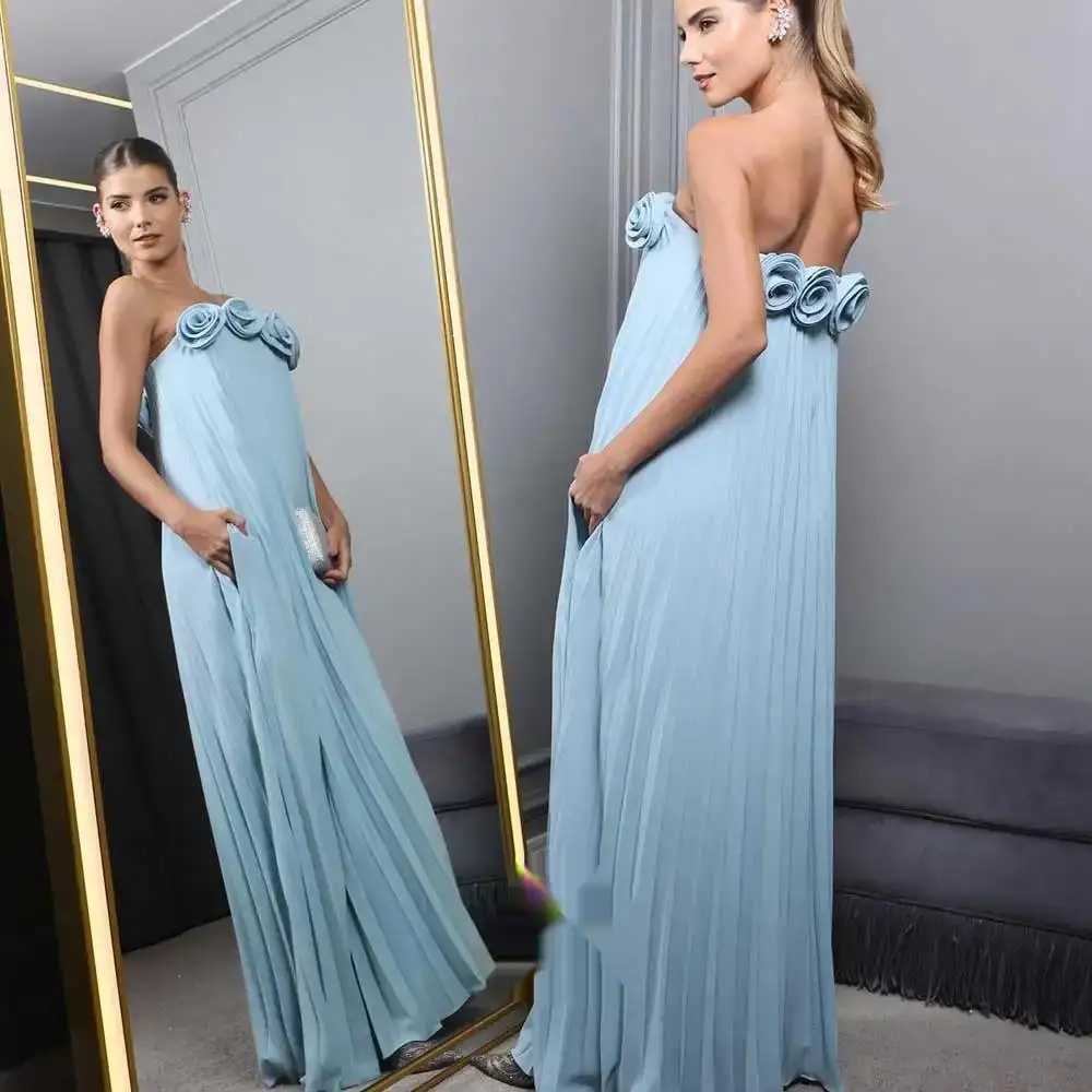 

Evening Dress Bands Birthdays Sleeveless Floor Length Elegant Wedding Party Gowns For Women Arab