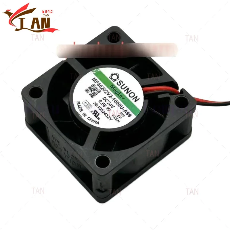 

FOR SUNON MF40202V2-1000U-A99 DC 24V 0.68W 40x40x20mm 2-Wire Server Cooling Fan TAN