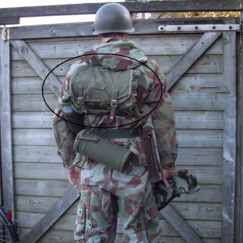 Réplica mochila táctica alemana Segunda Guerra Mundial bandolera - imagen 4