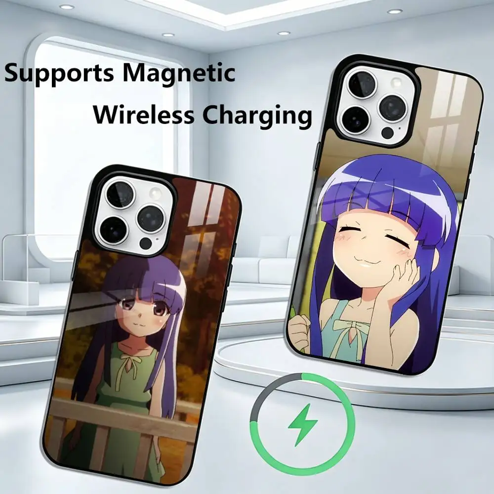 

H-Higurashi W-When-N They Cry Phone Case For iPhone17,16,15,14,13,12,11 Plus,Pro Supports Magnetic Wireless Charging