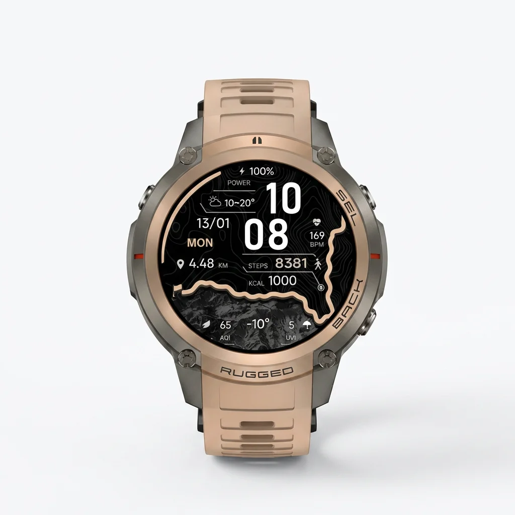 Relógio Inteligente Rugged DM5 - Smartwatch Rugged Watches For Men avaliação e preço