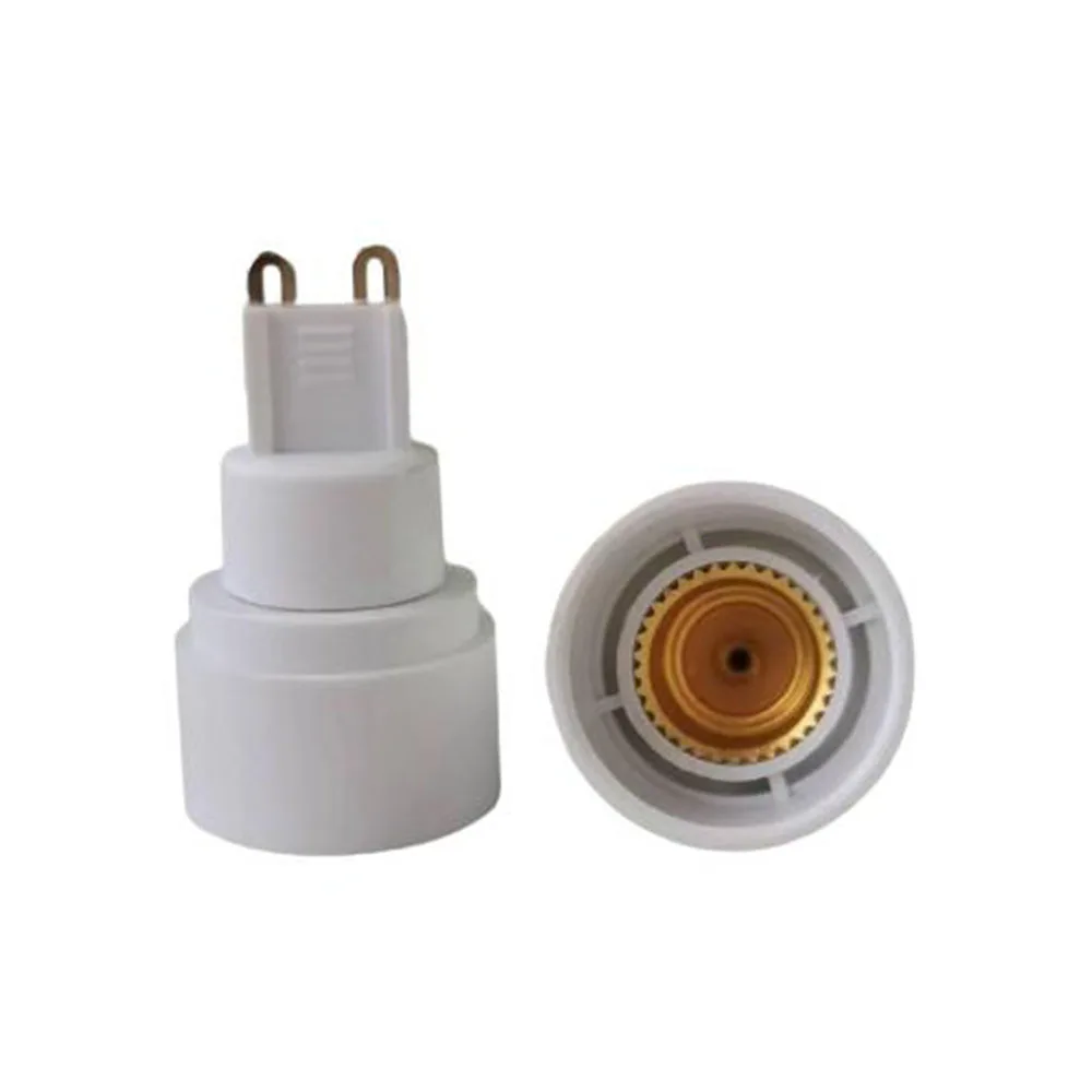 1Pcs G9 To E14 Light Socket Adapter E14 Lamp Bulb Base Holder Converter Halogen Lighting Accessory White