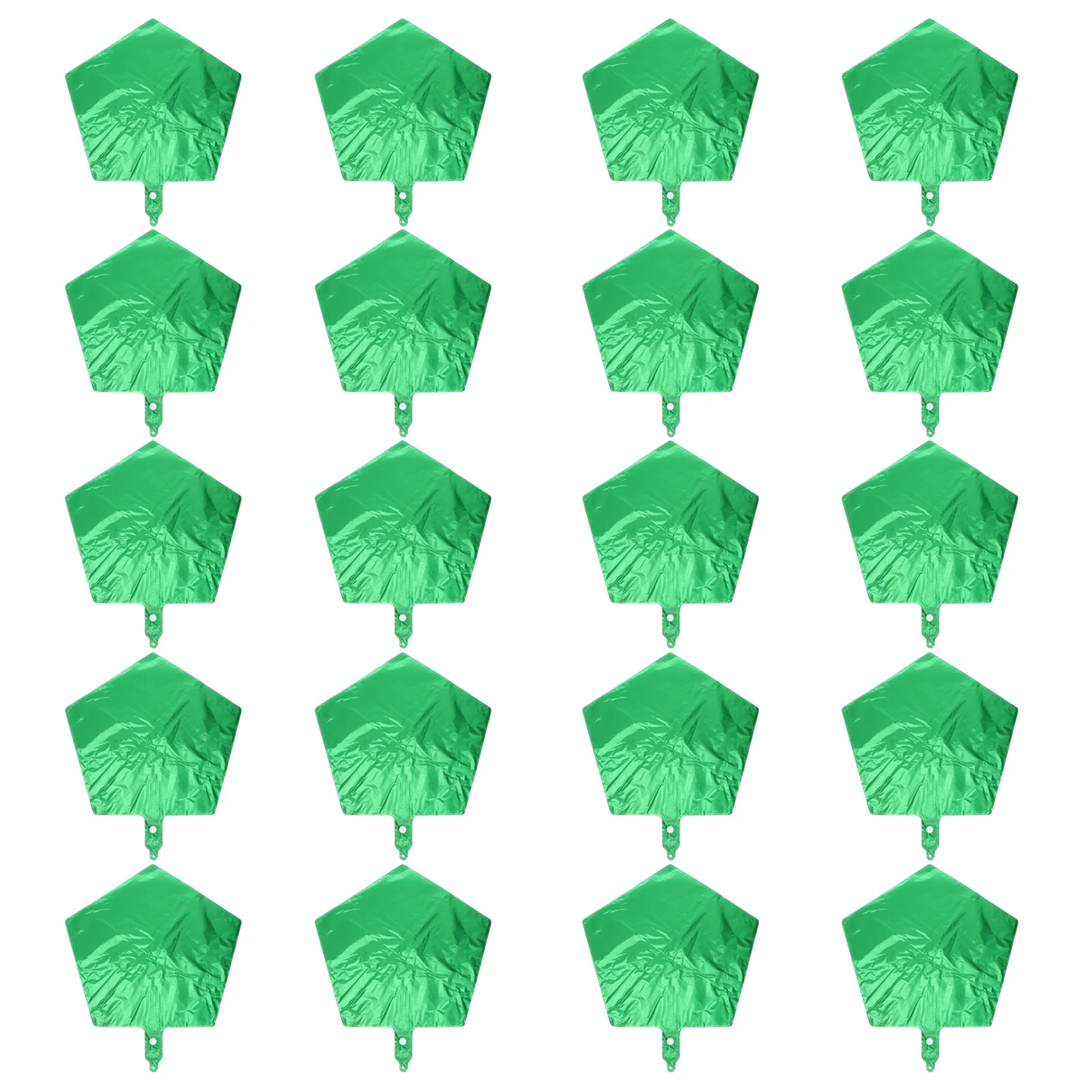 

20Pcs Five-Pointed Star Balloons Aluminum Foil Bright Green 18 Inch Party Decorations for St Patricks Day Carnival Festive