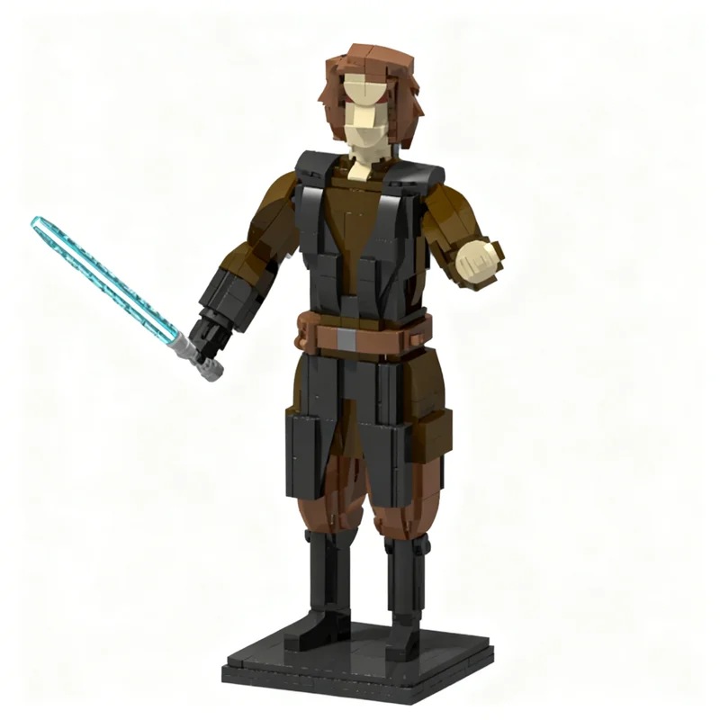 638 elementów MOC Star Battle Anakin Skywalker Figurka Model Klocki Konstrukcyjne Architektura Zabawka Edukacyjna Cegły Prezent na Boże Narodzenie dla Dzieci