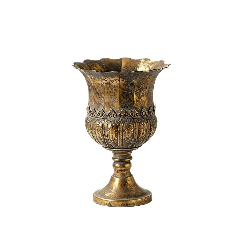 Vase ornaments, high-end welcome decoration flower pots, old garden homestay flower utensils