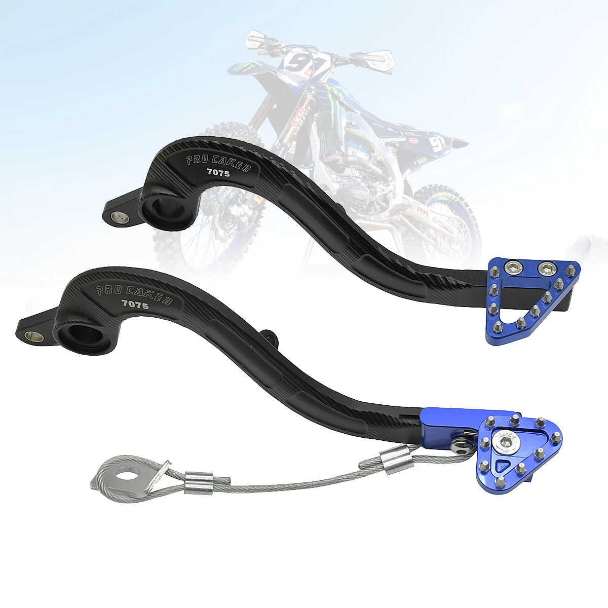 Motocross CNC Aluminum Rear Brake Pedal Lever For Yamaha YZ450F YZ450FX WR450F YZ 450F 450FX 450 F FX WR 2010-2020 MX Motorbike