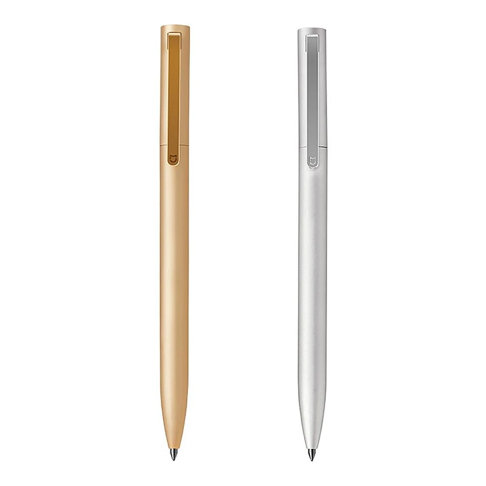 Original xiaomi mijia metal sinal canetas 0.5mm swiss recarga esferográfica caneta preto japão tinta papelaria escola assinatura canetas