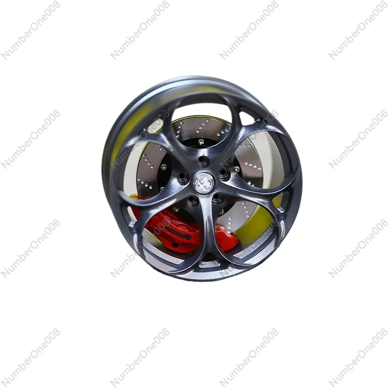 

Suitable for car four-leaf clover wheel hub model aluminum alloy car out trend aromatherapy ornament
