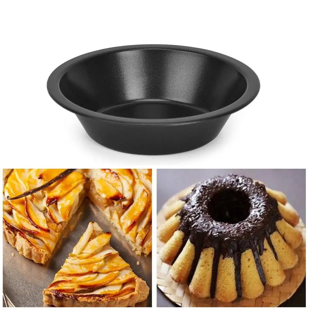 Practical 5 Inch Egg Tart Tray Non-stick Carbon Steel Baking Molds Baking Bread Molds Kitchen