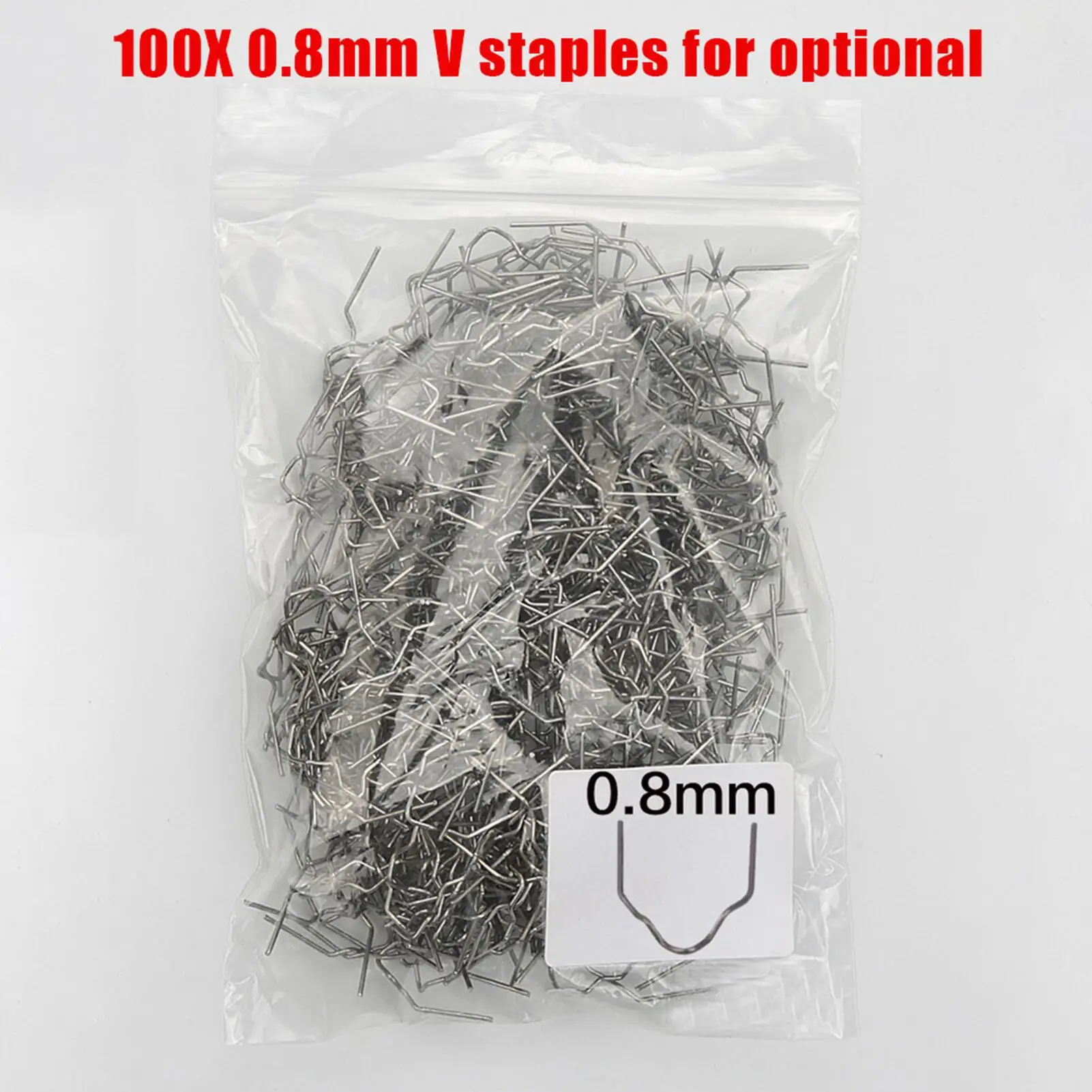 800PCS Automotive Plastic Repair Welding Nail Standard Pre Cut Wave Staples Bumper Bodywork Repairs Machine Welding Hot Stapler