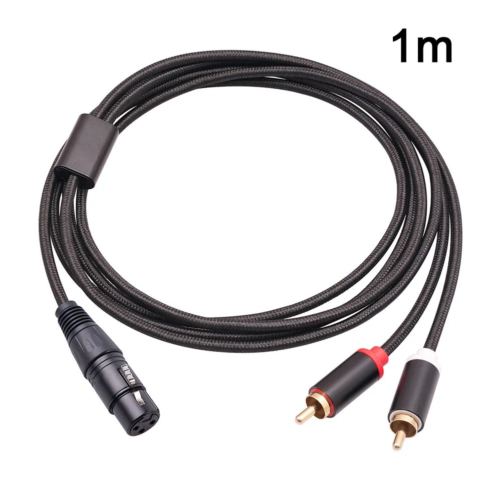 Brand New Musical Instruments Audio Cable Mic Cable 3-core XLR XLR Cable Adapter Dual Lotus Pro Audio Equipment