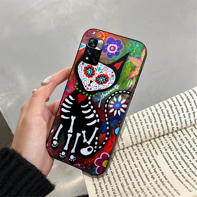 

Phone Case For Xiaomi Redmi note 13 12S 12 Pro 11S 11 10 Pro 10S 12S Redmi 10 10C 9C 13C Skull Skeleton Woman