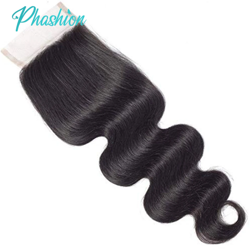 Phashion 26 Inch 4x4 5X5 Straight Lace Closure Only Pre Plucked Swiss HD Transparent Lace 100% Remy Human Hair For Black Women