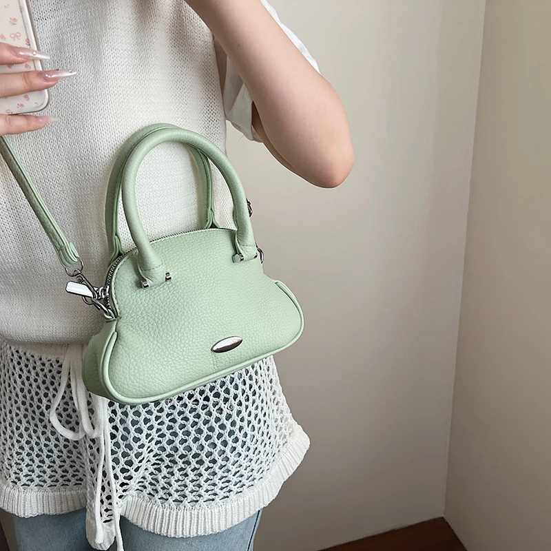جديد بسيط متعدد الاستخدامات المرأة بولي Leather جلد واحد الكتف حقيبة كروسبودي العصرية موضة التنقل تخزين شل أكياس