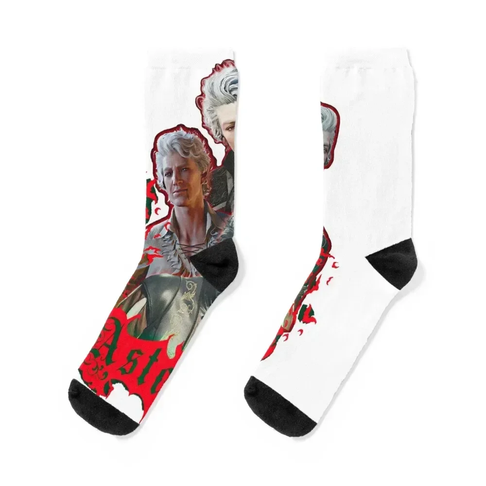 BG3 Astarion Inspired Socks soccer anti-slip Christmas Socks Woman Men's