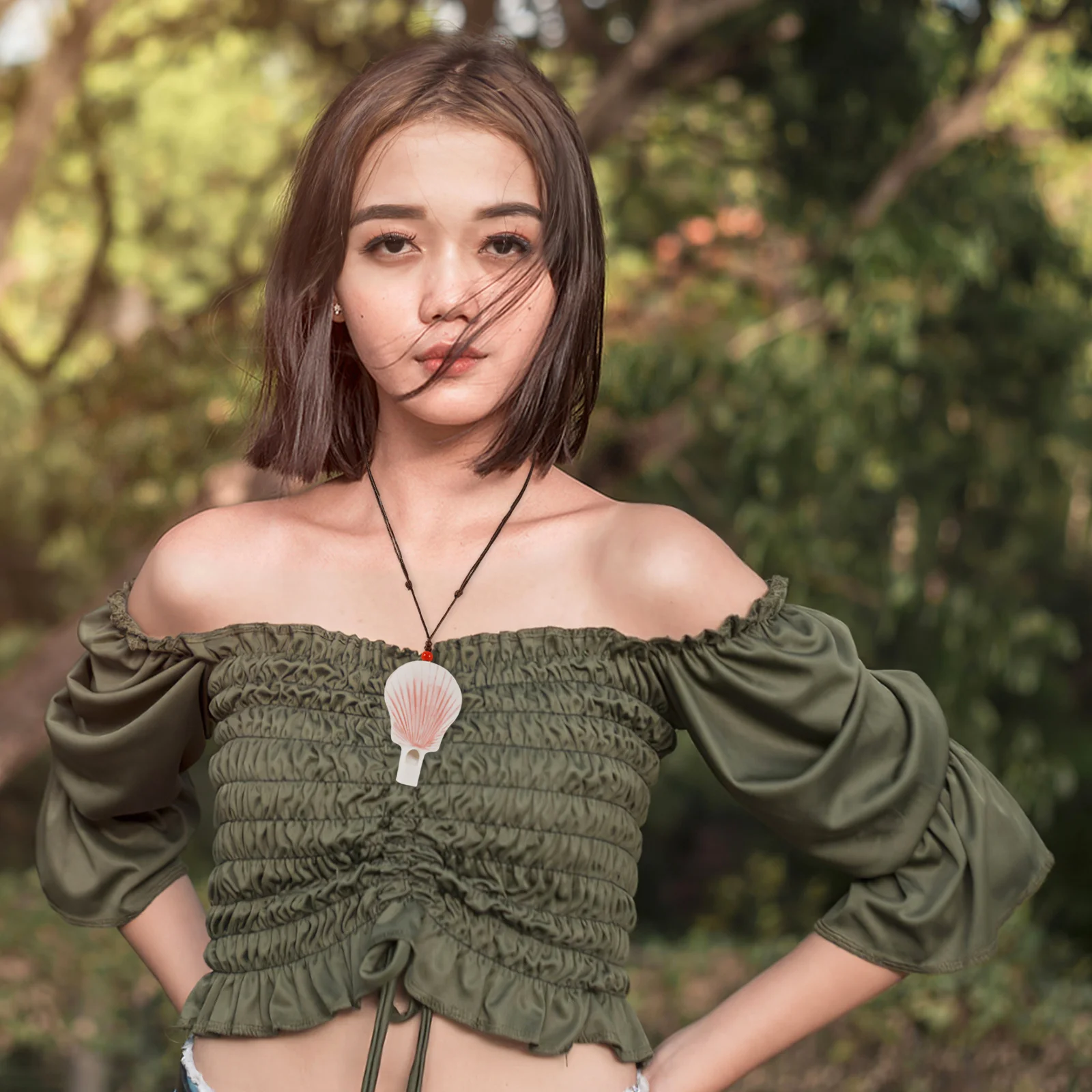 

2Pcs Ceramic Cartoon Shell Whistles Pink Blue Musical Blowouts Party Favor Noisemakers Birthday Carnival Novelty Sound