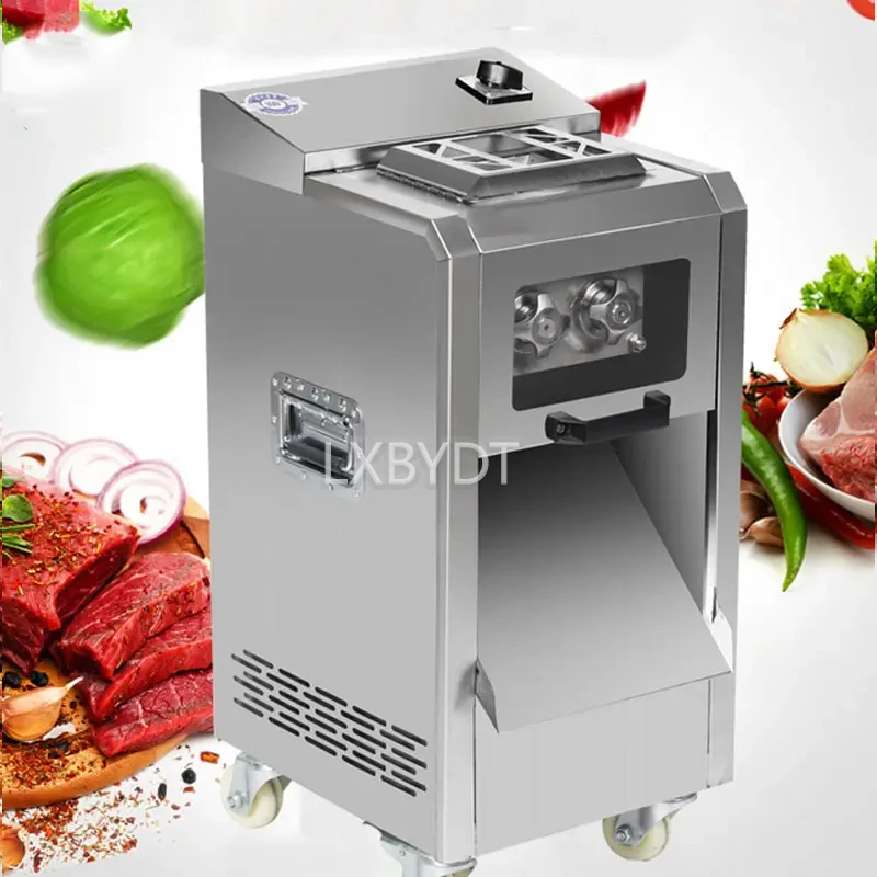 Commercial Meat Cutting Equipment Electric Vertical Meat Dicer Stainless Steel Meat Shredder For Supermarket
