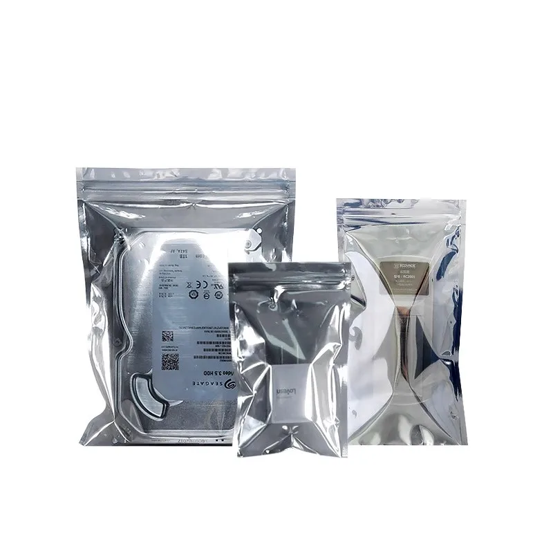 100PCS/lots Anti-Static Shielding Ziplock Bag ESD Static Instrument Chips Electronic Hard Drives Battery USB Packaging Pouches