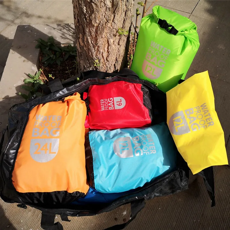 Sacca impermeabile borsa a secco sacco nuoto Rafting kayak fiume Trekking galleggiante vela canoa resistenza all'acqua