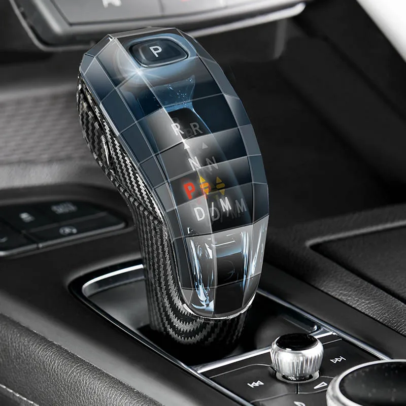 

Crystal Gear Lever Head Sticker Carbon LED Light Shift Knob for XT4 CT5 CT6