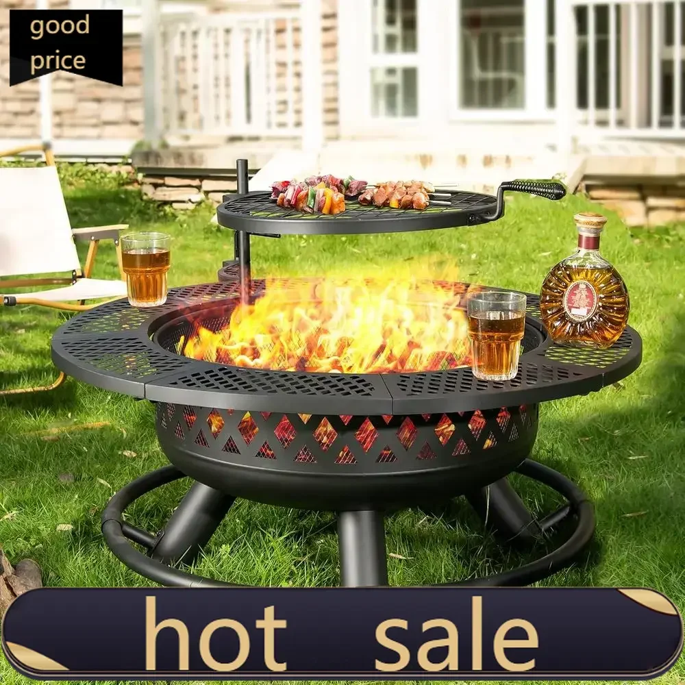 

Activity priceLimited-time promotionPopular36 Round Outdoor Fire Pit with Grill and Cooking Grate, Wood-Burning, Portable Patio