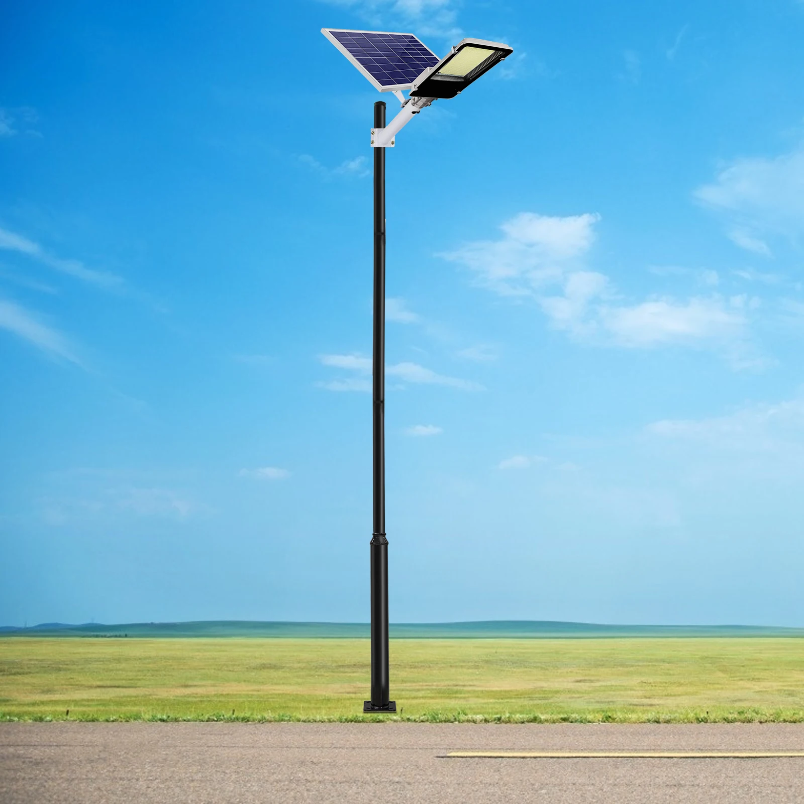 3/4/5/6m Solar Street Light Pole for Outdoor Lighting, Solar Pole Accessory for Street, Suitable for Basketball Courts, Residential Areas, Parking Lots