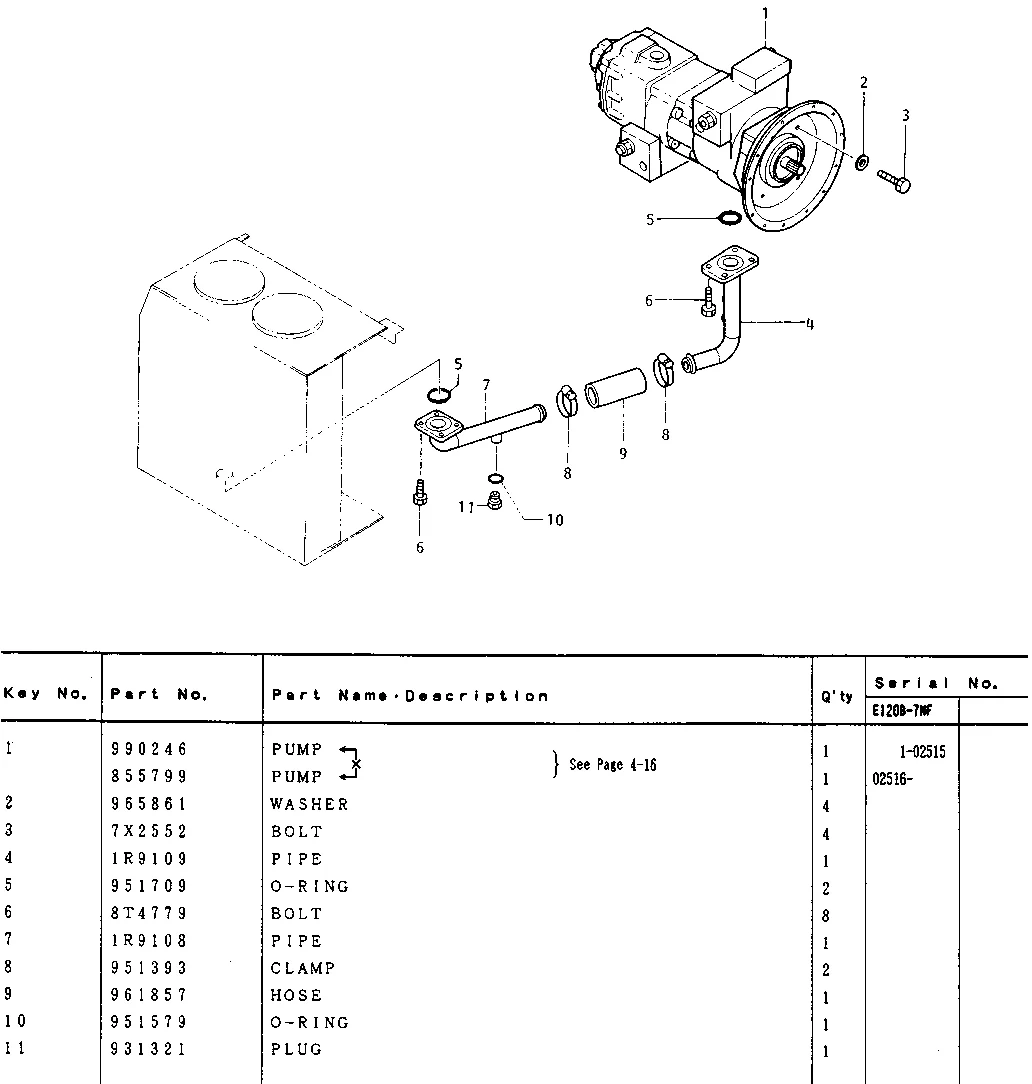 

CAT120B Hydraulic Main Pump E110B E120B 120B CAT Excavator 0990246 For Caterpillar
