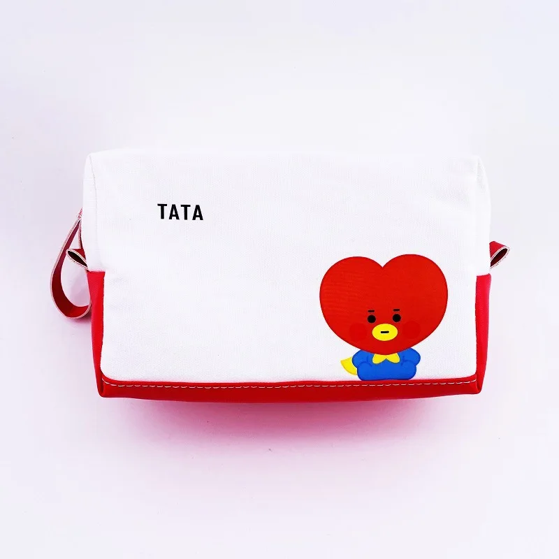 BT21 koya cooky tata chimmy RJ shooky stationery bag high-value cartoon printed large-capacity portable cosmetic storage bag view 4