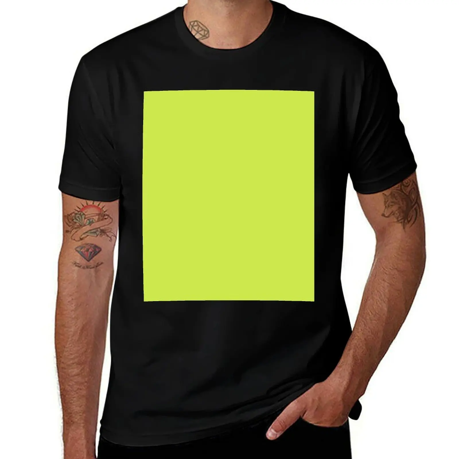 Solid Chartreuse Green Porch Pirates Coordinate T-Shirt quick-drying summer tops street wear baggy shirts funny t shirts for men