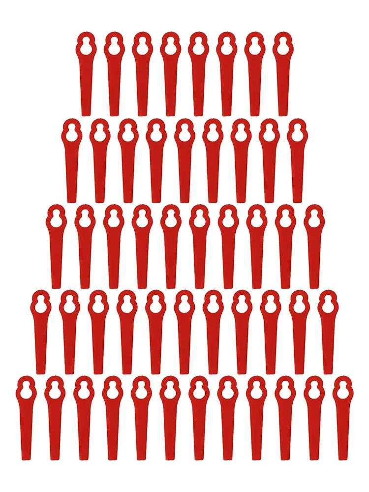 50 Buah Pisau Plastik untuk OZITO Pemangkas Rumput Mesin Pemotong Rumput Sikat Pemotong Kepala Pisau Taman Suku Cadang Pemotong Rumput Listrik