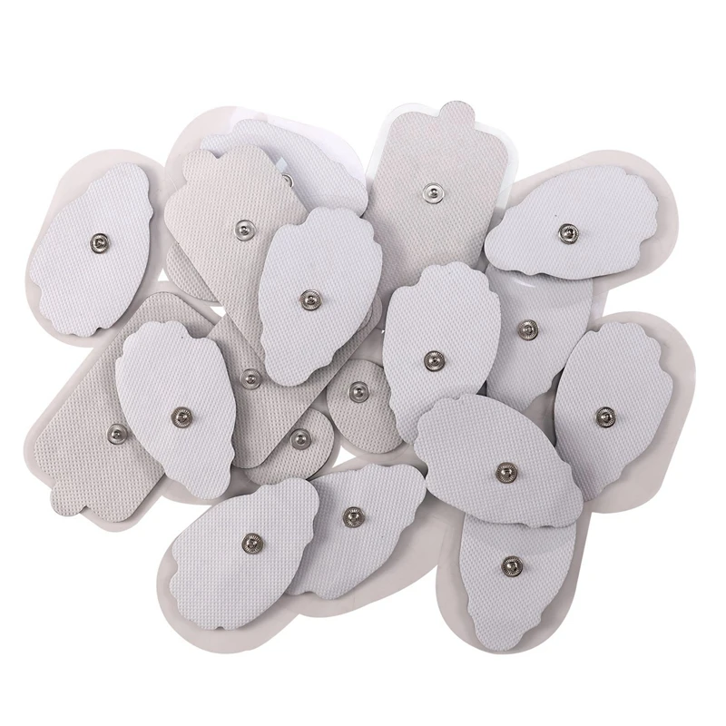 20 One Electrode Pads, Reusable Self-Adhesive Replacement Pads For TENS Unit Muscle Stimulator Machine, Fit For Standard 3.5Mm S