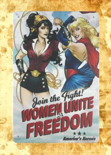 1 pcs,garage home decor  Jain the fight Women Unite Freedom tin metal sign